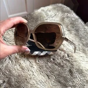 Burberry | Accessories | Burberry Beige Sunglasses With  display picture 2